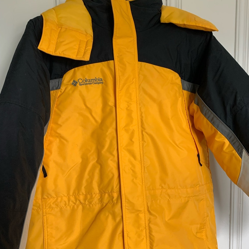 Columbia Sportswear Youth 18/20 Ski Jacket Yellow/Black Fire Ridge New W/O Tag